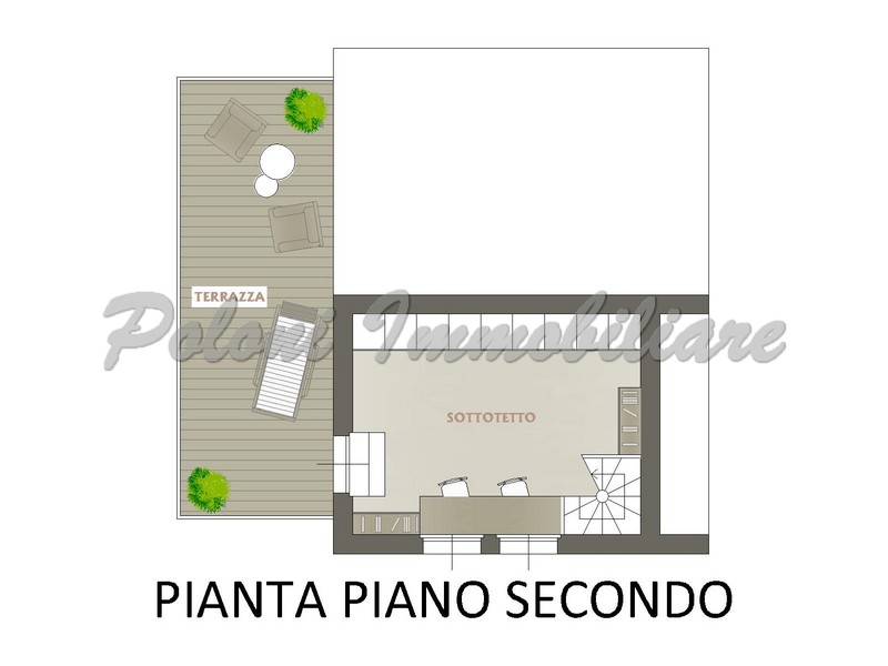 Trescore, grazioso bilocale con soppalco
